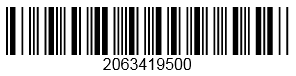 Codabar barcode